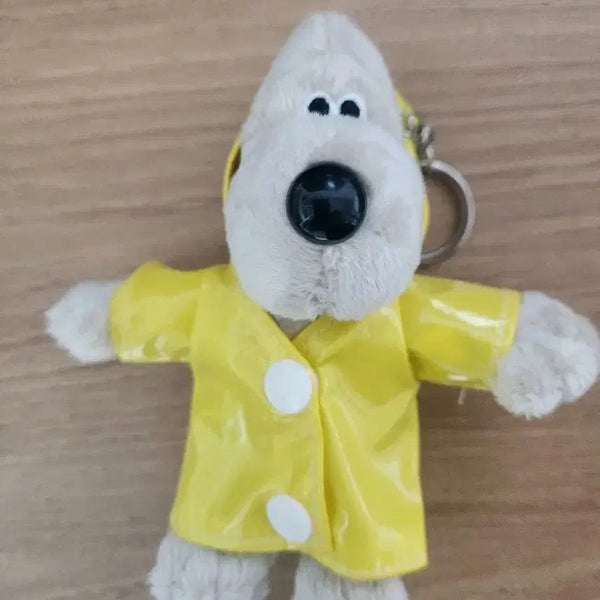[BUNJANG] Gromit Raincoat Plush Keychain / (새제품) 그로밋 우비 인형키링
