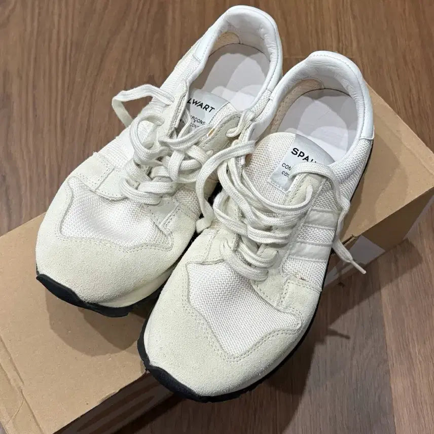 [BUNJANG] Comme des Garçons SporTicker Blaster Low White Suede Sneakers / [정품/새상품] 꼼데가르송 스파워트 블라스터 로우 36