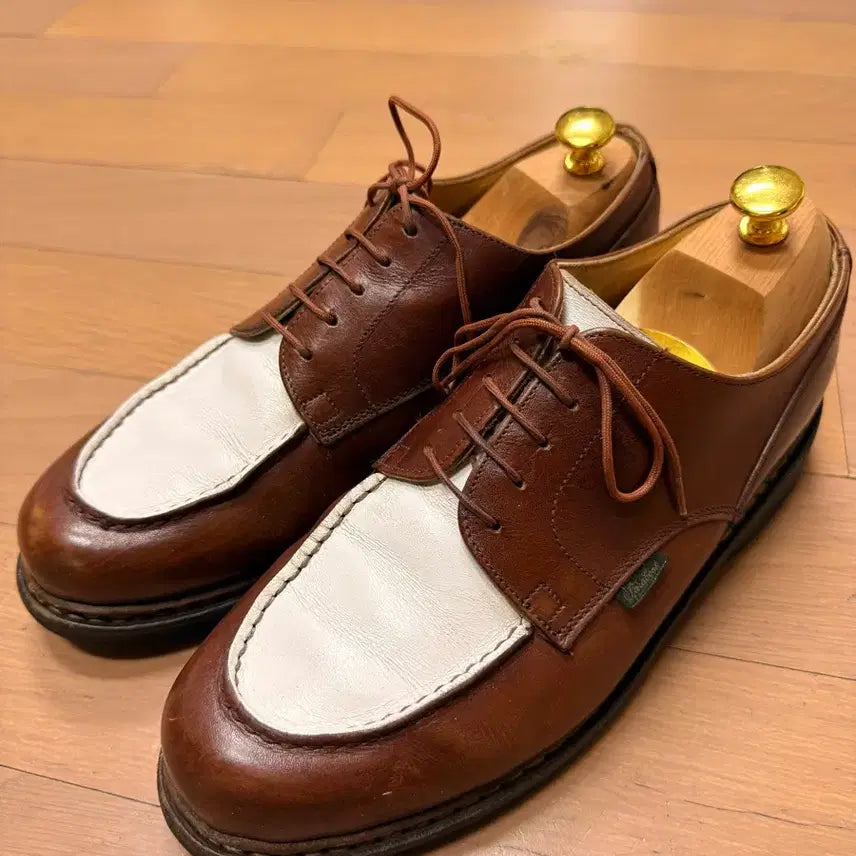 [BUNJANG] Paraboot Chambord Maroon White Two-Tone Limited Edition UK 8 / 파라부트 샴보드 마룬 화이트 투톤 42사이즈 한정판 uk8  270사이즈