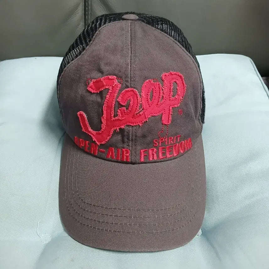 [BUNJANG] Vintage Jeep Cotton Blend Mesh Baseball Cap / 빈티지존 Jeep 볼캡 모자