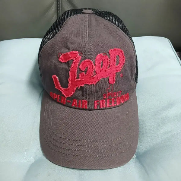 [BUNJANG] Vintage Jeep Cotton Blend Mesh Baseball Cap / 빈티지존 Jeep 볼캡 모자