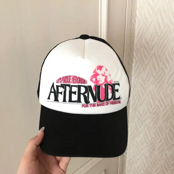 [BUNJANG] Afternoon Mesh Cap Black/White / 애프터누드 볼캡 블랙/화이트