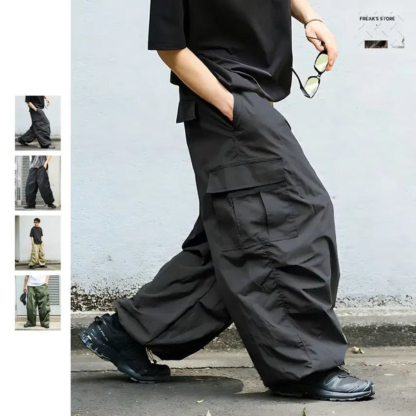 [BUNJANG] Freaks Store Wide Cargo Pants UV Cut Quick Dry / 프릭스 스토어 와이드 카고 팬츠 UV차단 속건