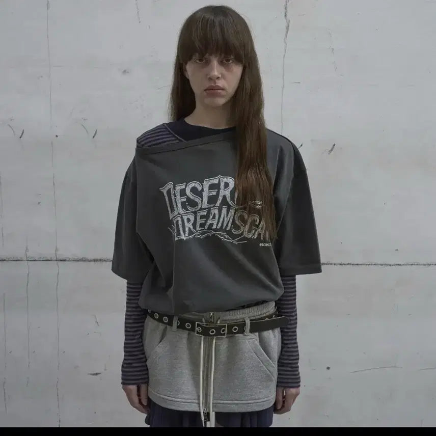 [BUNJANG] LCDC Layered Zip-Up Skirt - Grey / lcdc tm 엘씨디씨티엠 레이어드 집업 스커트 치마 그레이 판매합니다.