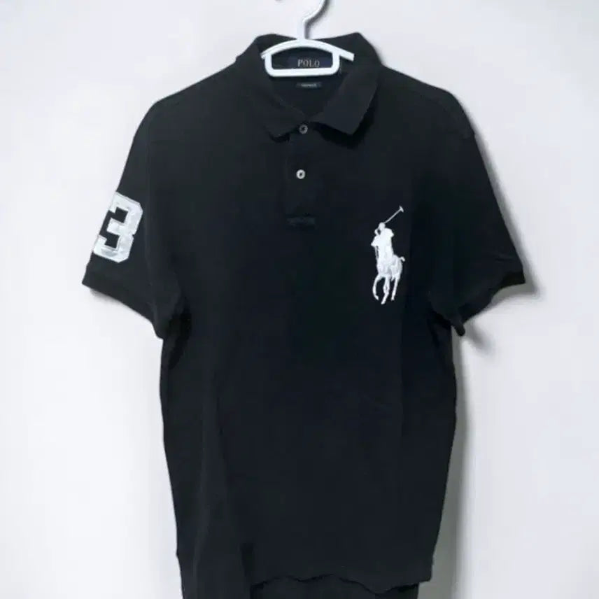 [BUNJANG] Polo Ralph Lauren Big Pony Black Polo Shirt (Size M) / 폴로 빅포니 블랙 카라티 m 정품