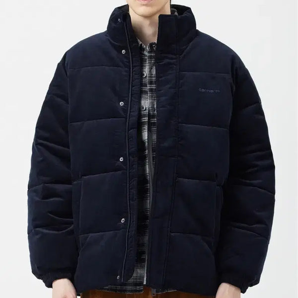 [BUNJANG] Carhartt Corduroy Padded Jacket Dark Navy XL / 칼하트 패딩 코듀로이 다크네이비