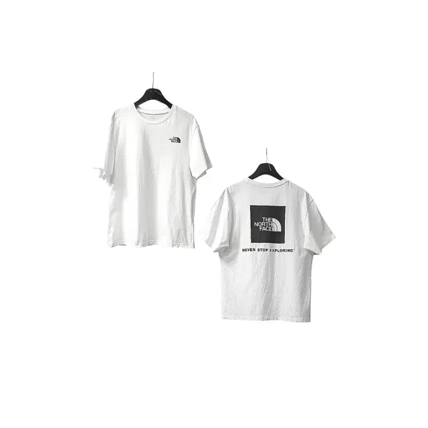 [BUNJANG] The North Face Square Logo T-Shirt / 노스페이스 백 스퀘어 로고  티셔츠