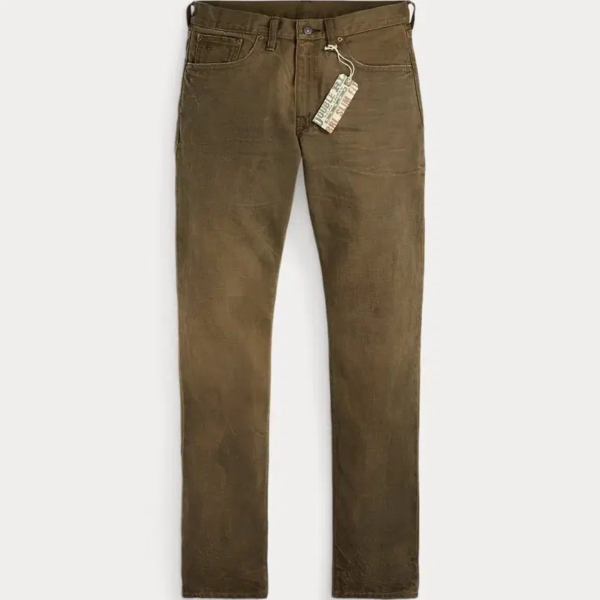 [BUNJANG] RRL Distressed Brown Denim Jeans / RRL 더블알엘 디스트레스 브라운 데님