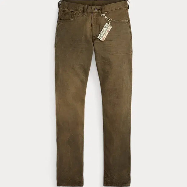 [BUNJANG] RRL Distressed Brown Denim Jeans / RRL 더블알엘 디스트레스 브라운 데님