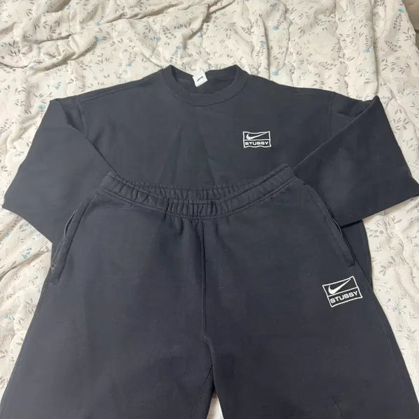 [BUNJANG] Nike x Stussy Setup Black Top L Pants M / 나투시 셋업 블랙 상의 L 하의 m