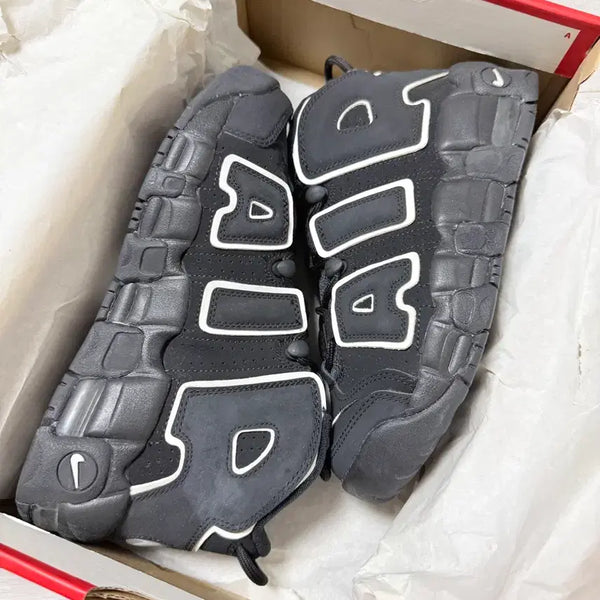 [BUNJANG] Nike Air More Uptempo Black Youth Size 4.5 / 나이키 에어 모어 업템포 블랙 4.5Y