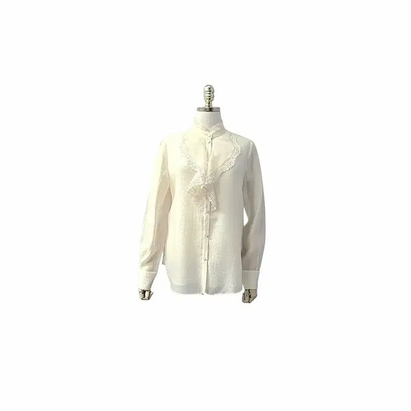 [BUNJANG] Kenneth Lady Lace Frill Blouse / 케네스레이디 레이스 프릴 블라우스