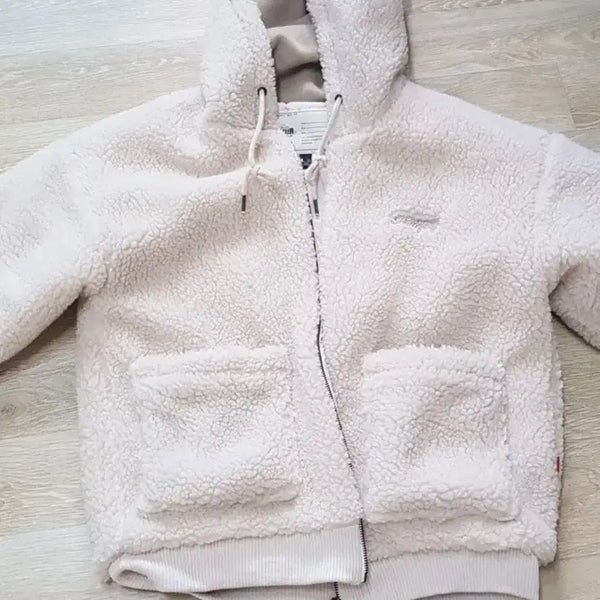[BUNJANG] WV Project Sherpa Hoodie Zip-Up Ivory M / WV 프로젝트 양털 후드집업 아이보리 M