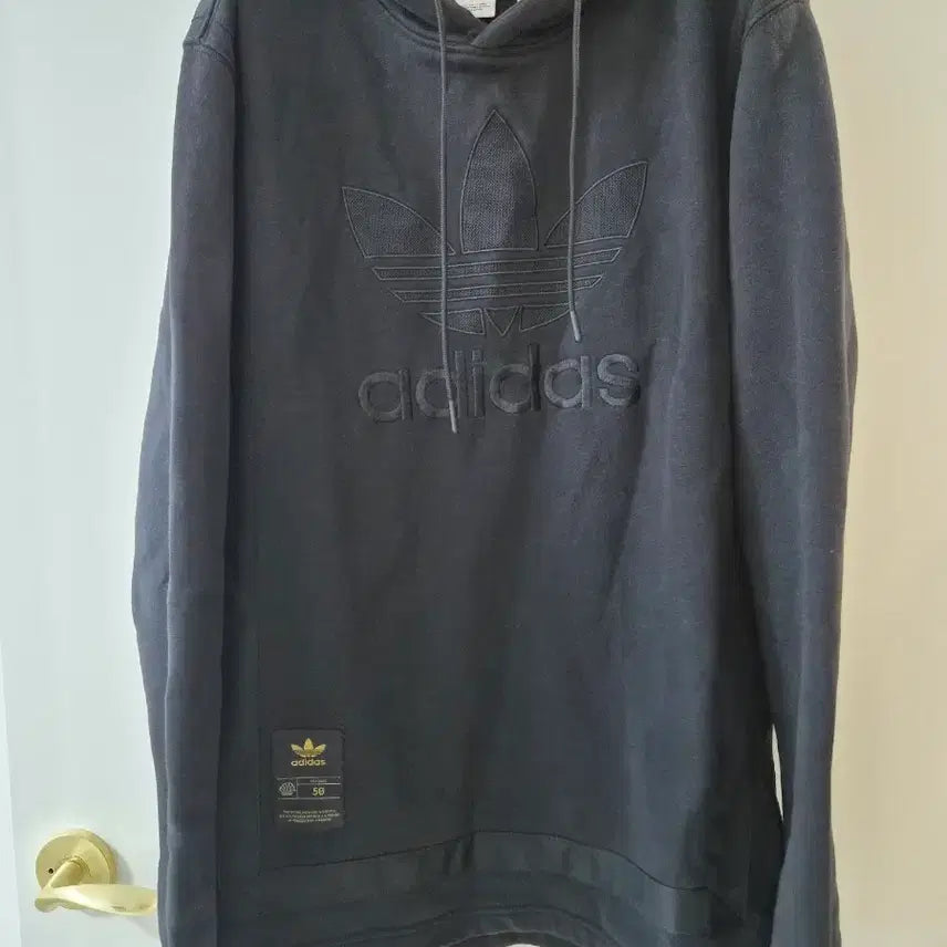 [BUNJANG] Adidas Trefoil Logo Hoodie Black / 아디다스 트레포일 로고 후드티 블랙