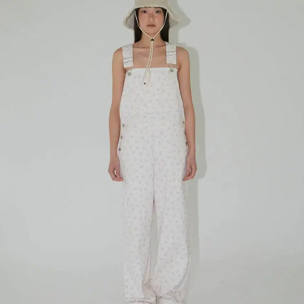 [BUNJANG] Onmood Flower Overalls / 온무드 플라워오버롤
