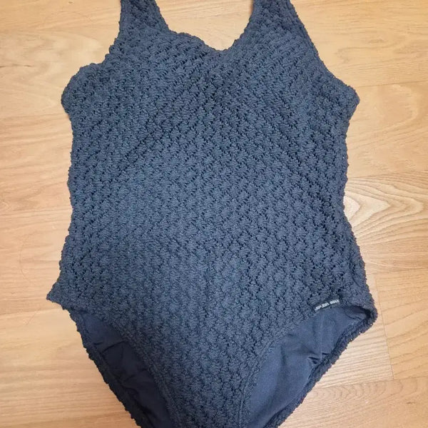 [BUNJANG] Women's Embossed Swimsuit Black / 수영복 블랙 95ㅡ100