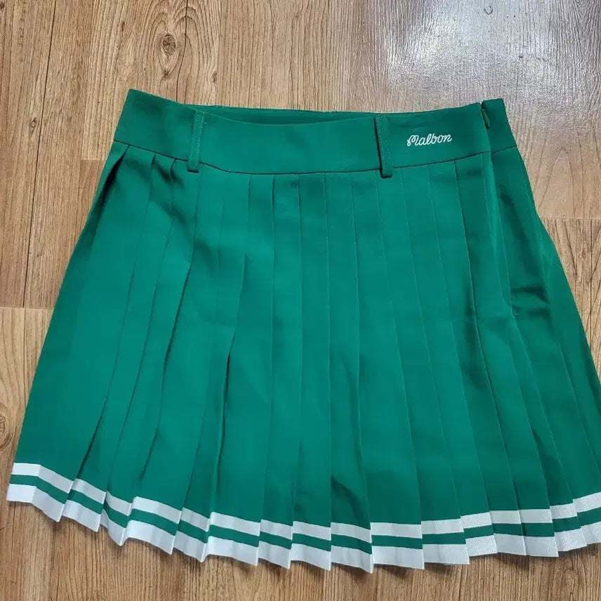 [BUNJANG] Malbon Golf Green 2-Tier Culottes Skirt Size M / 말본 골프 스커트 그린 2단 큐롯 새제품 M사이즈