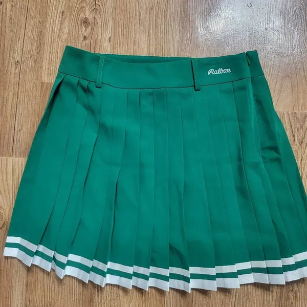 [BUNJANG] Malbon Golf Green 2-Tier Culottes Skirt Size M / 말본 골프 스커트 그린 2단 큐롯 새제품 M사이즈