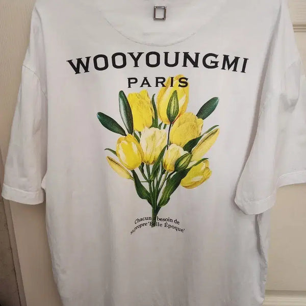 [BUNJANG] Wooyoungmi Tulip Flower T-Shirt / 우영미 튤립 플라워 50