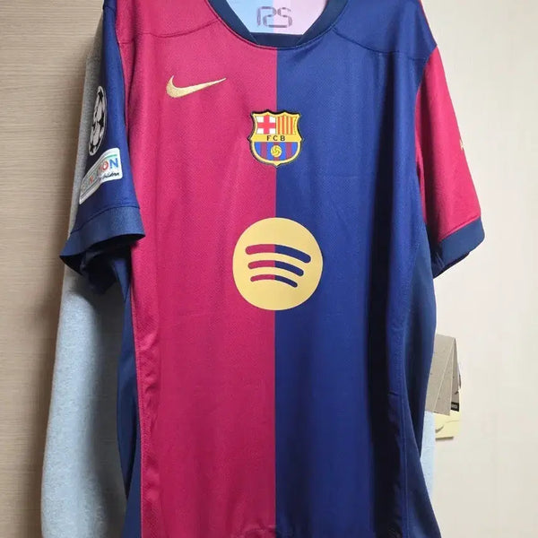 [BUNJANG] FC Barcelona 2024-2025 Home Replica Jersey (Overseas L) with Yamal Marking / 24-25 바르셀로나 홈 레플리카 해외L 신스폰 야말마킹