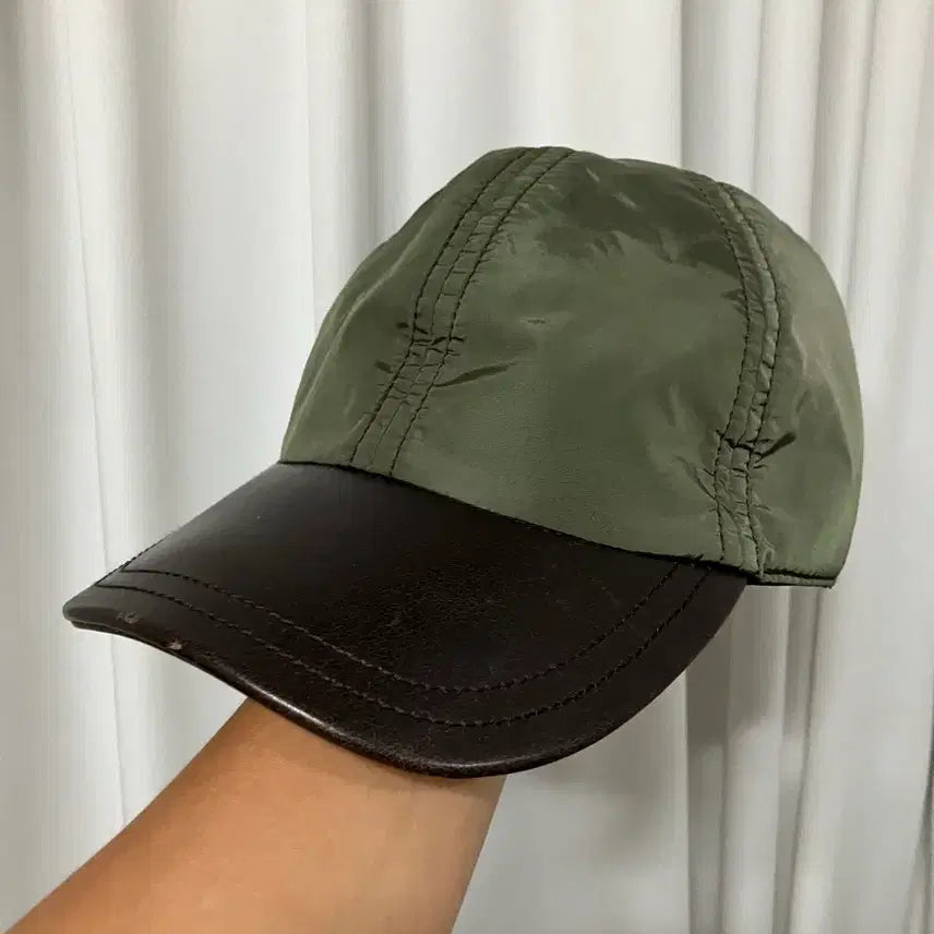 [BUNJANG] Tod's Leather Nylon Cap / 토즈 레더 나일론 캡