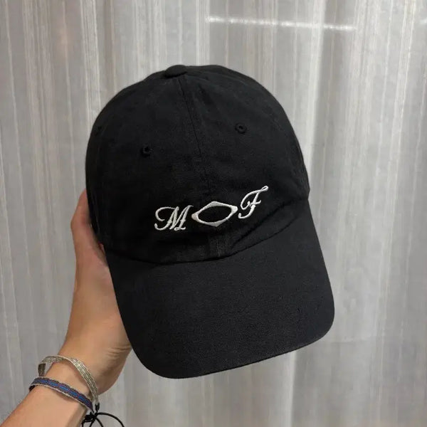 [BUNJANG] Mischief Rhombus Cotton Ball Cap Black / Mischief 미스치프 롬버스 코튼 볼캡 블랙 모자