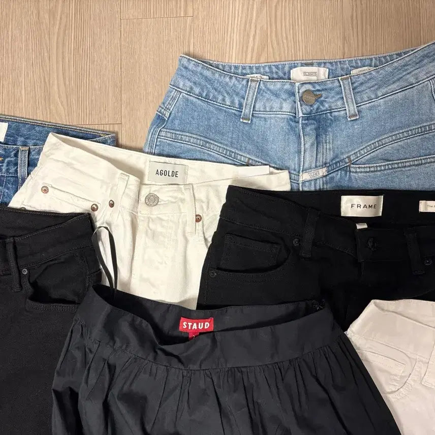 [BUNJANG] Premium Jeans Bundle Set (AGold, Mother, Closed, Silver Lake, Frame, J Brand, Rag & Bone) / 프리미엄진 7개 일괄(에이골드 새상품, 마더진, 클로즈드, 실버레이크, 프레임진, 조이스진, 스타우드)