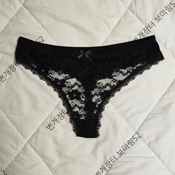 [BUNJANG] Black Lace Panties - Women's Underwear / 블랙 래이스 팬티 여성 속옷 중고