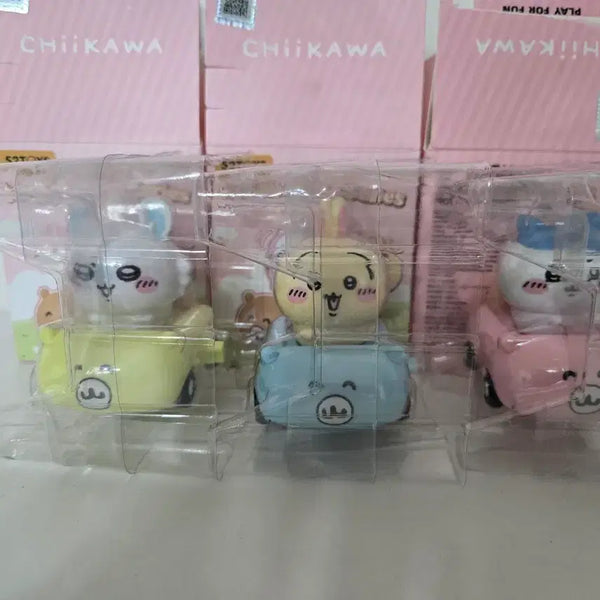 [BUNJANG] Chiikawa Vehicle Figure 3-Piece Set / 치이카와 차량 피규어 3종 세트