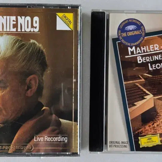 [BUNJANG] Herbert von Karajan & Leonard Bernstein - Mahler Symphony No. 9 (2 CD Set) / 베를린 필 카라얀 & 번스타인 - 말러 교향곡 9번 명연주 2종 CD ( DG )