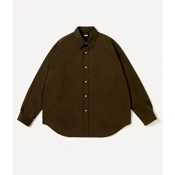 [BUNJANG] Apresse 26AW Double Weave Regular Collar Shirt Dark Brown / [2] 26aw 아프레쎄 더블 위브 레귤러카라 셔츠 다크브라운