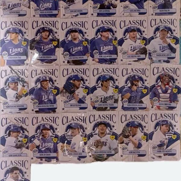 [BUNJANG] Samsung Lions Classic Series Photocard Set (25 Variants) / 삼성라이온즈 클래식 시리즈 포토카드 (25전종)