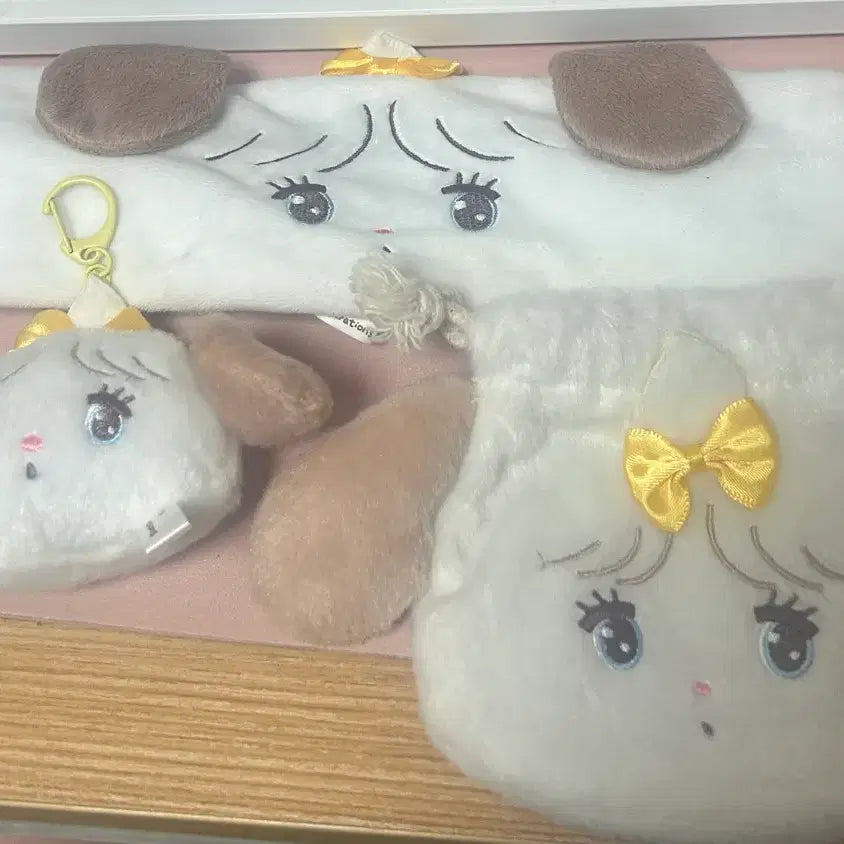 [BUNJANG] Miko Characters Soufflé Set Headband Face Pouch / 미코 캐릭터즈 수플레 세트 헤어밴드 페이스 파우치