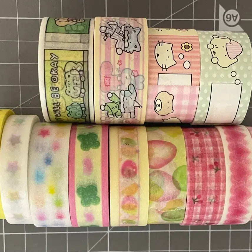[BUNJANG] Bundle Set 13 Washi Tapes / 일괄) 다꾸 통마테 13개 마스킹테이프