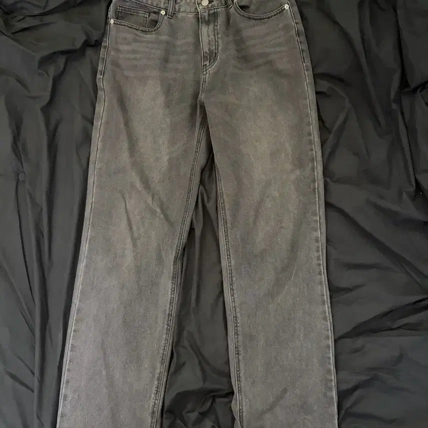 [BUNJANG] Topi Wide Denim Pants Black L / 토피 와이드 데님팬츠 블랙 L