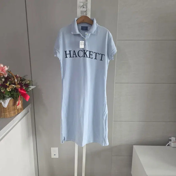 [BUNJANG] Hackett Women's Midi Dress Sky Blue / 해킷 여성 원피스 연하늘색