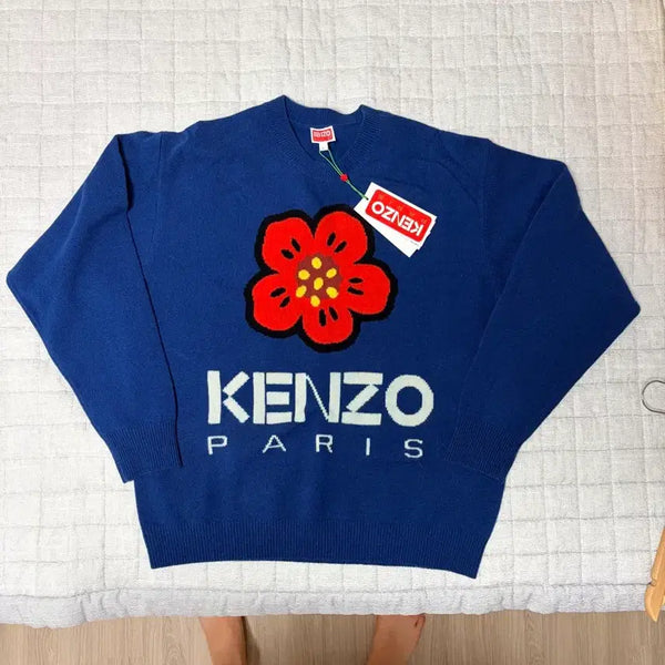 [BUNJANG] Kenzo Boke Flower Knit Blue L / 겐조 보케 플라워 니트 L 블루