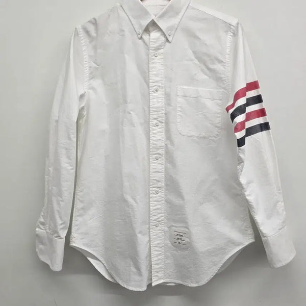 [BUNJANG] Thom Browne Striped Oxford Shirt / [정품] 톰브라운 사선 셔츠남방.  싸이즈 95
