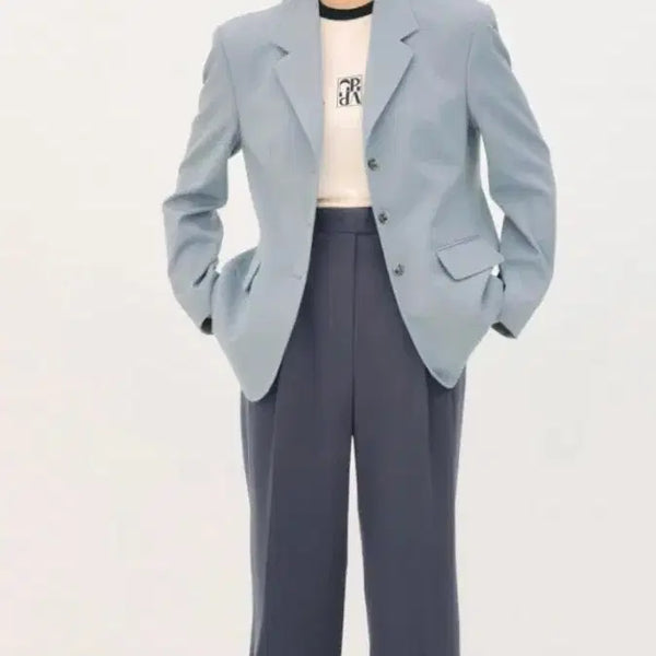 [BUNJANG] Grove Wide Slacks Navy M / 그로브 와이드 슬랙스 네이비M
