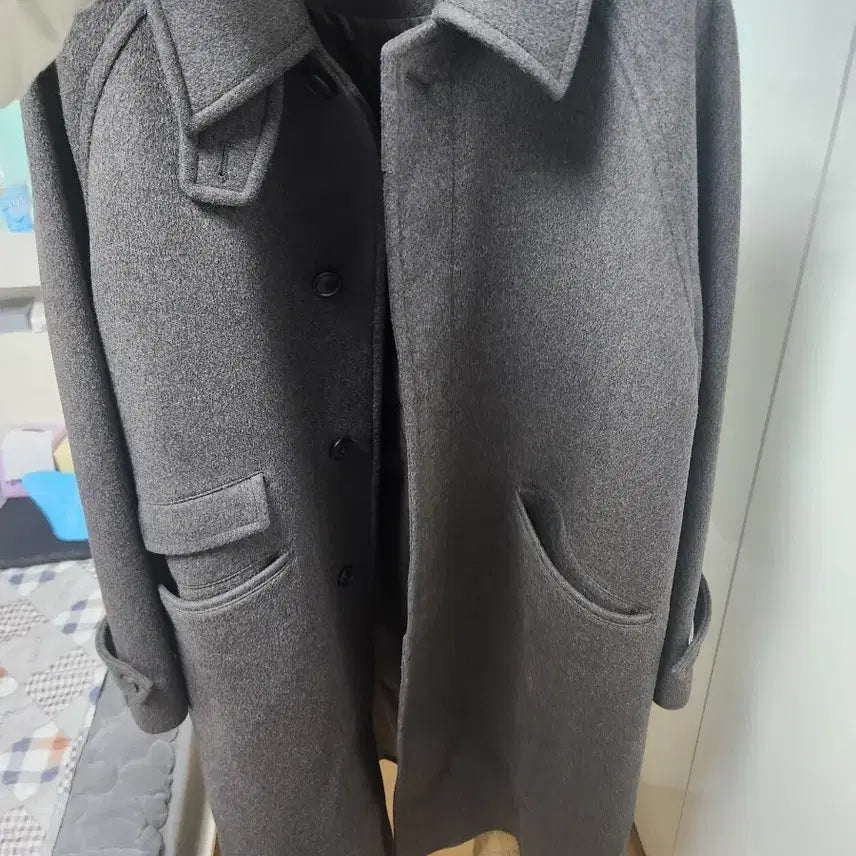 [BUNJANG] Beslow Balmacaan Coat Mélange Brown / 비슬로우 발마칸 멜란지브라운 S(100-105)