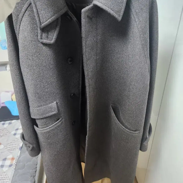 [BUNJANG] Beslow Balmacaan Coat Mélange Brown / 비슬로우 발마칸 멜란지브라운 S(100-105)