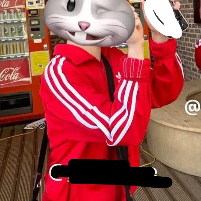 [BUNJANG] Adidas Women's Red Track Jacket / 아디다스 져지 레드
