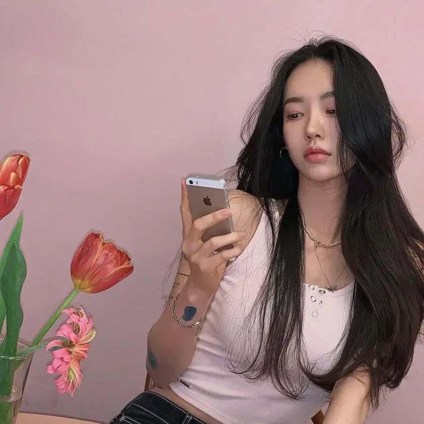 [BUNJANG] Fpale Jade Button Sleeveless Baby Pink / 새상품)페일제이드 버튼나시 베이비핑크