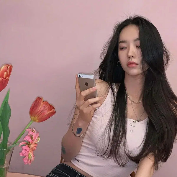 [BUNJANG] Fpale Jade Button Sleeveless Baby Pink / 새상품)페일제이드 버튼나시 베이비핑크