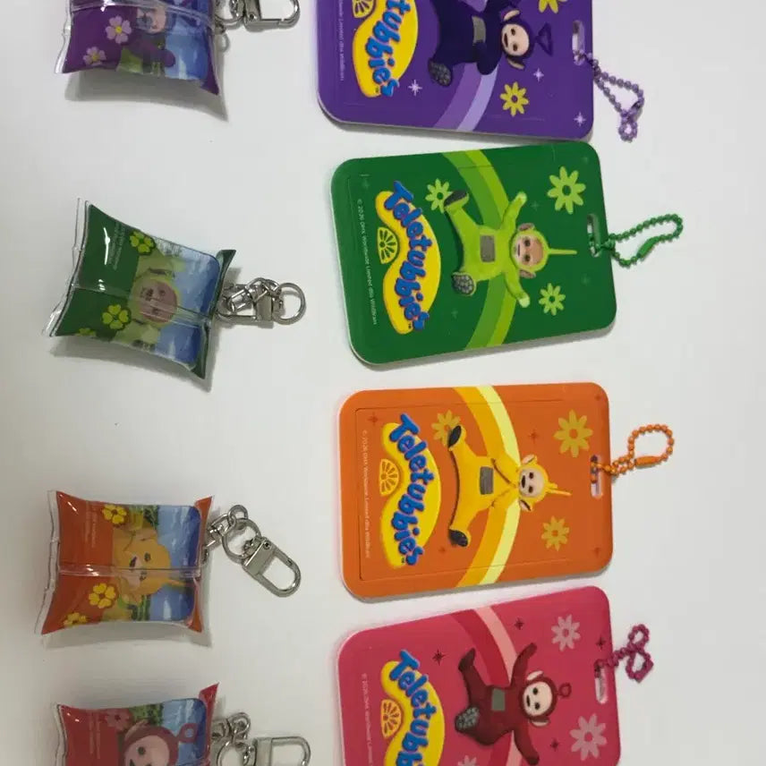 [BUNJANG] CU Teletubbies Card Holder / Keyring Set / CU 텔레토비 카드 홀더/키링