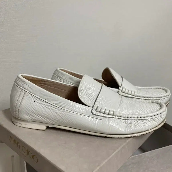 [BUNJANG] Stuart Weitzman Crinkled Leather Loafers / 정품 스튜어트 와이츠먼 로퍼 Authentic Stuart Weitzman Loafer