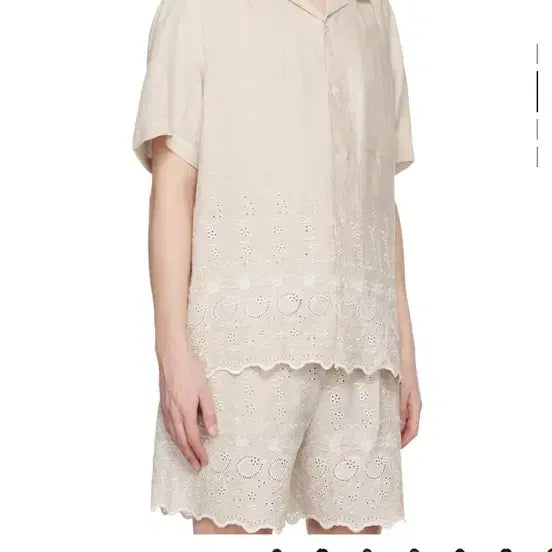 [BUNJANG] CMMN SWDN Beige Short-Sleeve Shirt / Cmmn swdn 반팔 셔츠