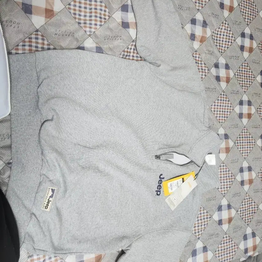 [BUNJANG] Jeep Zip-Up Sweatshirt Gray L Oversized New / 지프 집업티 그레이 L 오버핏 새상품