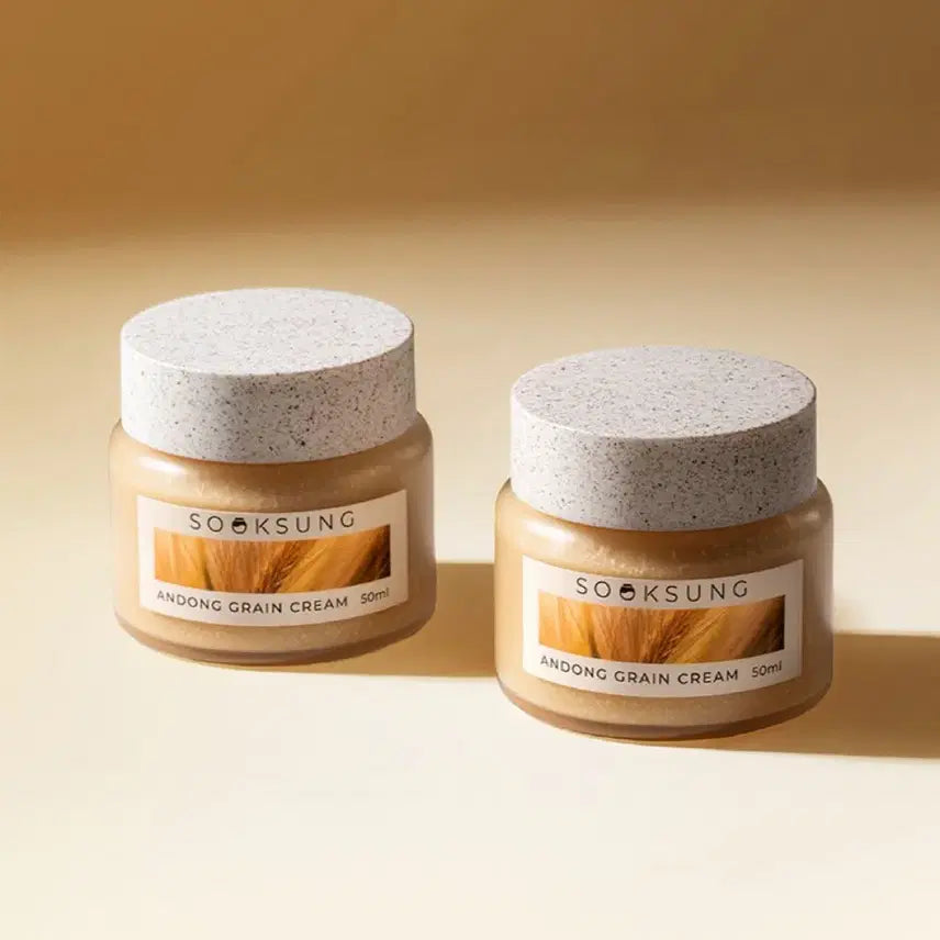[BUNJANG] Aged Andong Grain Cream 50ml (2-Piece Bundle) / (새상품) 숙성 안동 곡물 크림 50ml 2개 일괄