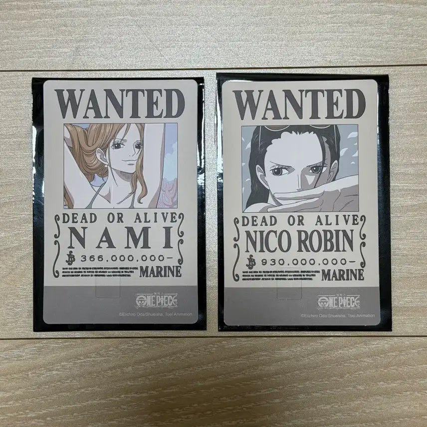 [BUNJANG] One Piece Wanted Poster Card Sticker Collection (Nami / Robin) / 원피스 수배서 카드 스티커 컬렉션 (나미 / 로빈)